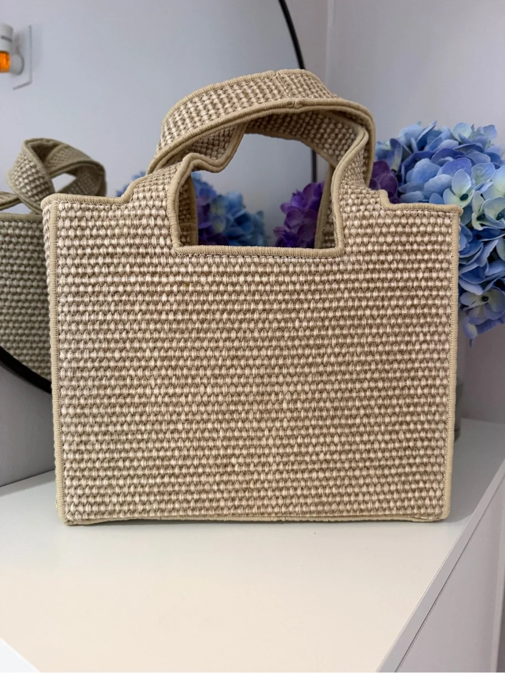 Woven Beige Women’s Bag 10*7,5 inches